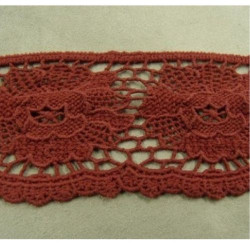 DENTELLE de calais stretch  bordeaux 5,5 cm