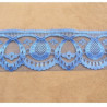 DENTELLE DE CALAIS bleu roi dentelé sur 1 bordure 6 cm