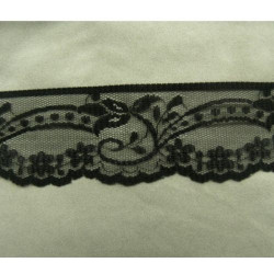 DENTELLE DE CALAIS noire de...