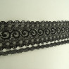 dentelle de calais noire & blanc 4.5 cm
