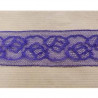 Ruban Froncé Pailleté Rose Stretch Sur Tulle 45 mm
