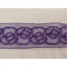 Ruban Froncé Pailleté Rose Stretch Sur Tulle 45 mm