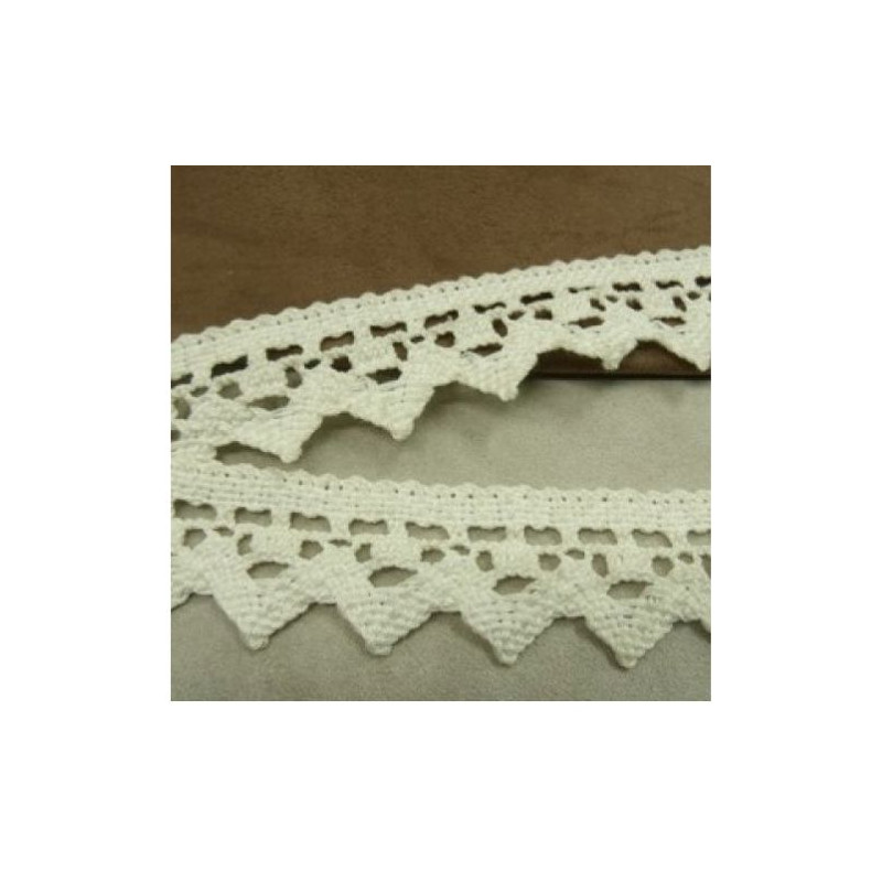 Dentelle de calais blanche coton 4.5 cm