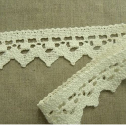 Dentelle de calais blanche coton 4.5 cm