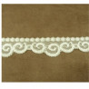 Dentelle  de Calais elasthanne ivoire 25 mm
