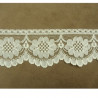 DENTELLE DE CALAIS fine et dentelé beige clair 5 cm