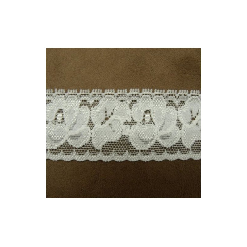 DENTELLE DE CALAIS stretch blanche 3 cm