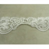 DENTELLE DE CALAIS blanche 5,5 cm /hauteur de broderie 2,5 cm