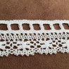 dentelle de calais coton blanc,3.5  cm