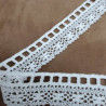 dentelle de calais coton blanc,3.5  cm