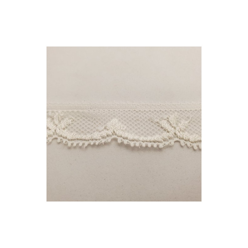 dentelle de calais ivoire 2 cm