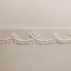 dentelle de calais ivoire 2 cm