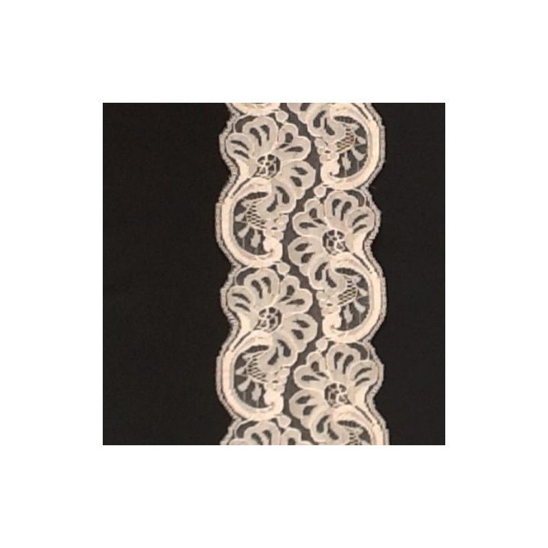 Dentelle Festonnée sur les 2 cotés 8 cm
