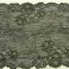 DENTELLE DE CALAIS Noire surbrodée or 23 cm