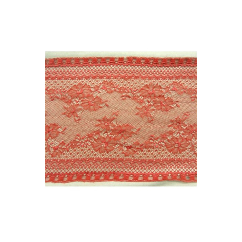 DENTELLE DE CALAIS rouge 21 cm