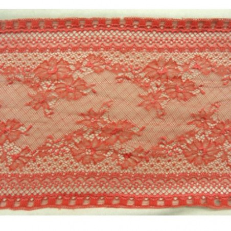 DENTELLE DE CALAIS rouge 21 cm