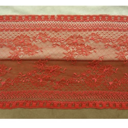 DENTELLE DE CALAIS rouge 21 cm