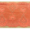 DENTELLE DE CALAIS rouge /oranger 16 cm