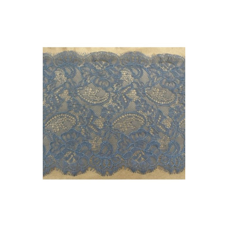 DENTELLE DE CALAIS bleu marine 19 cm