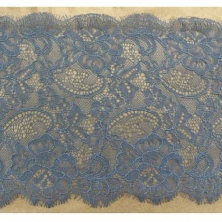 DENTELLE DE CALAIS bleu marine 19 cm
