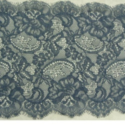 DENTELLE DE CALAIS bleu marine 19 cm