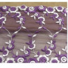 DENTELLE DE CALAIS violet et blanche 17 cm