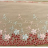 DENTELLE DE CALAIS rose et rouge 18 cm