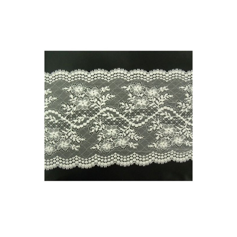 FINE DENTELLE DE CALAIS STRETCH IVOIRE 20 cm