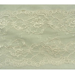 DENTELLE DE CALAIS chair dentelée sur les 2 bordures 18 cm
