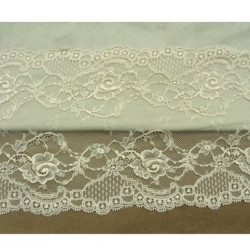 DENTELLE DE CALAIS chair dentelée sur les 2 bordures 18 cm