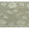 DENTELLE DE CALAIS stretch écru Fine et vaporeuse dentellé sur les deux bordures theme roses 20 cm