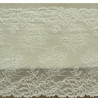 DENTELLE DE CALAIS stretch écru finement ornée de motifs floral dentelée sur les 2 bordures 25 cm