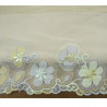 DENTELLE DE CALAIS brodée blanche 13 cm