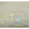 DENTELLE DE CALAIS brodée blanche 13 cm