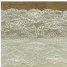 DENTELLE DE CALAIS stretch  blanche 22 cm