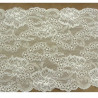 DENTELLE DE CALAIS stretch  blanche 22 cm