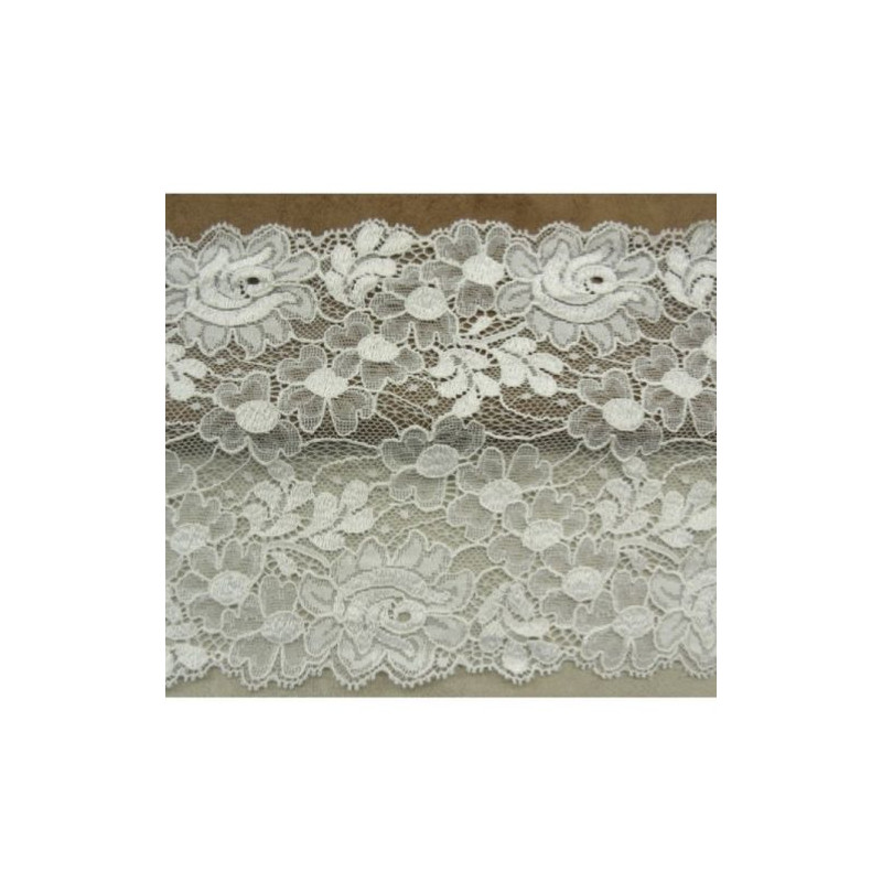 DENTELLE DE CALAIS blanc polyamide 17 cm