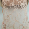 dentelle de calais leavers rose saumon 20 cm