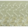 DENTELLE DE CALAIS brodée sur maille 20 cm