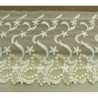 DENTELLE DE CALAIS brodée sur maille 20 cm