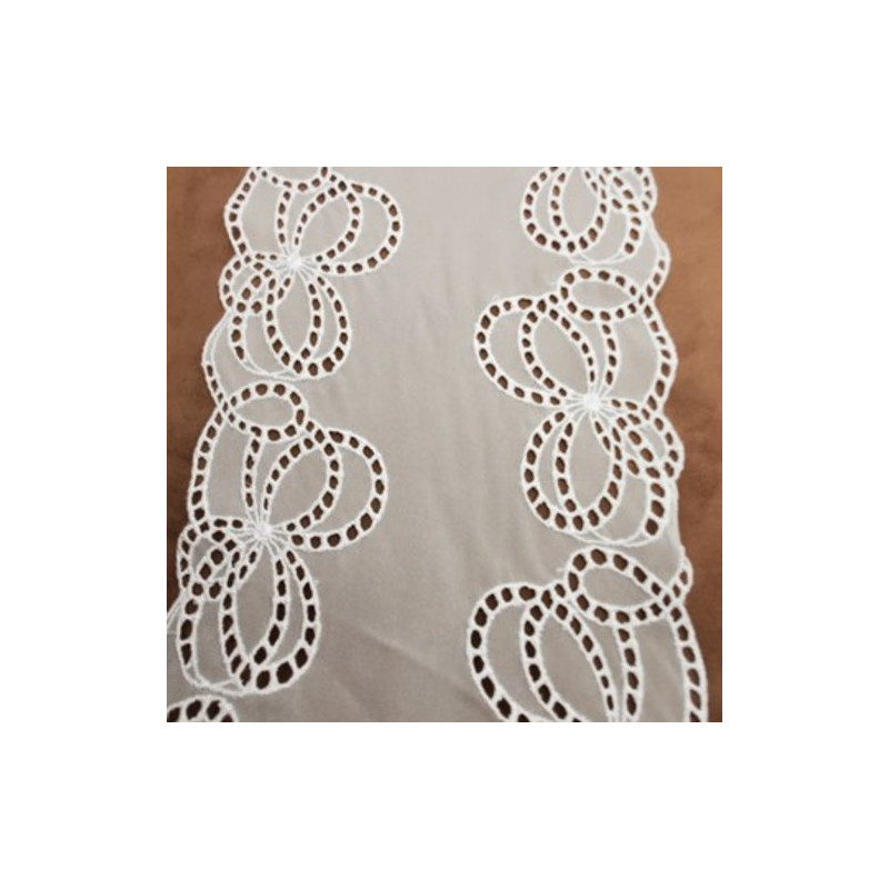 dentelle de calais blanche 19 cm