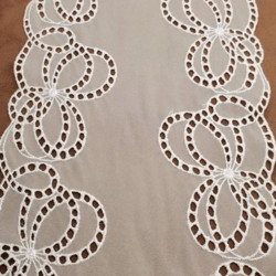 dentelle de calais blanche 19 cm