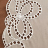 dentelle de calais blanche 19 cm