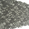 dentelle de calais jacquard noire 16 cm