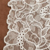 dentelle de calais leavers blanche18 cm