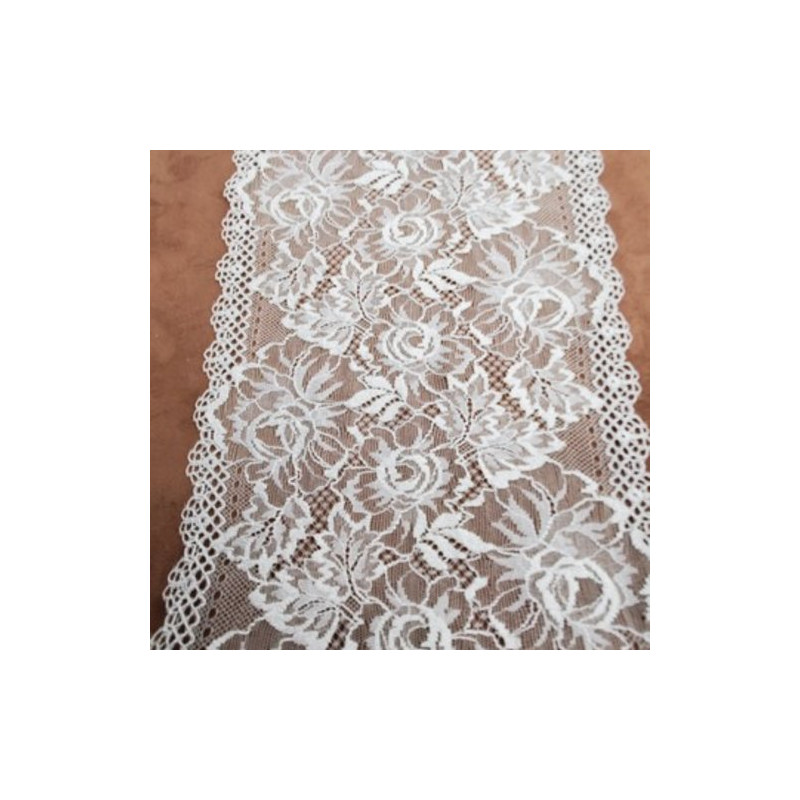 dentelle de calais jacquard naturel 21 cm