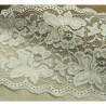 dentelle de calais  stretch blanche 14 cm