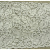dentelle de calais stretch  gris perle 14 cm