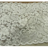 dentelle de calais stretch  gris perle 14 cm
