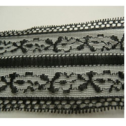 DENTELLE DE CALAIS noire 6 cm